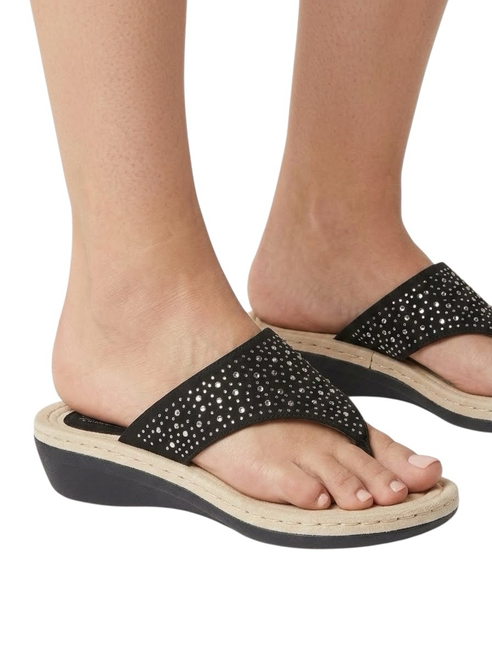 Cliffs By White Mountain Calling Women's Embellished Thong Sandals